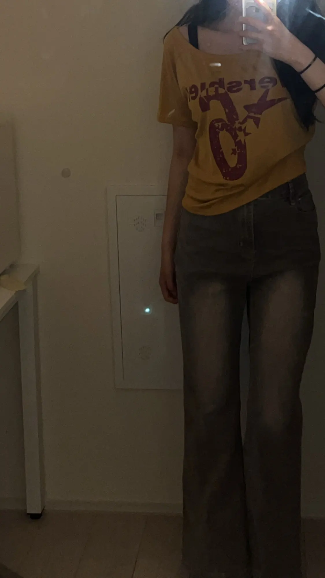 Y2K Sport Off-Shoulder Crop Top - Women's Vintage 2000s Short Sleeve T-Shirt photo review