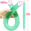 Realistic Dildo 55cm Super Long Double Head Dildo for Woman Lesbian Gay Flexible Soft Silicone Jelly Fake Cock Penis Adult Toys 1