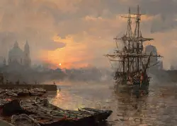 Medieval Retro Oil Painting Canvas Art - Vintage Wall Decor - 30X40cm Unframed (5)