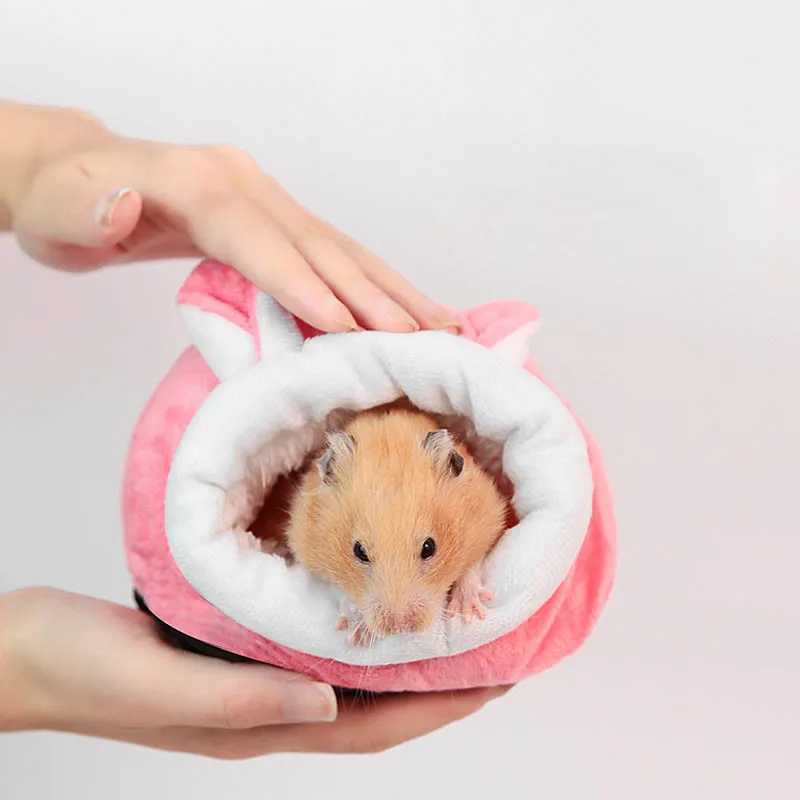 Hamster Cotton House Soft Plush Sleeping Bag Small Animal Nest Guinea Pig Breathable Warm Rooms Hamster Accessories