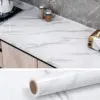 Width Marble Wallpaper Contact Paper Waterproof Oil-proof Wall Stickers PVC Self Adhesive Kitchen Ambry Countertop Home Decor 4