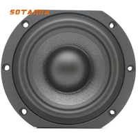 SOTAMIA 1Pcs 4 Inch Midrange Speaker 4 Ohm 40W Aluminum Frame Fever HIFI Speaker Home Sound Music Loudspeaker DIY Bookshelf 2