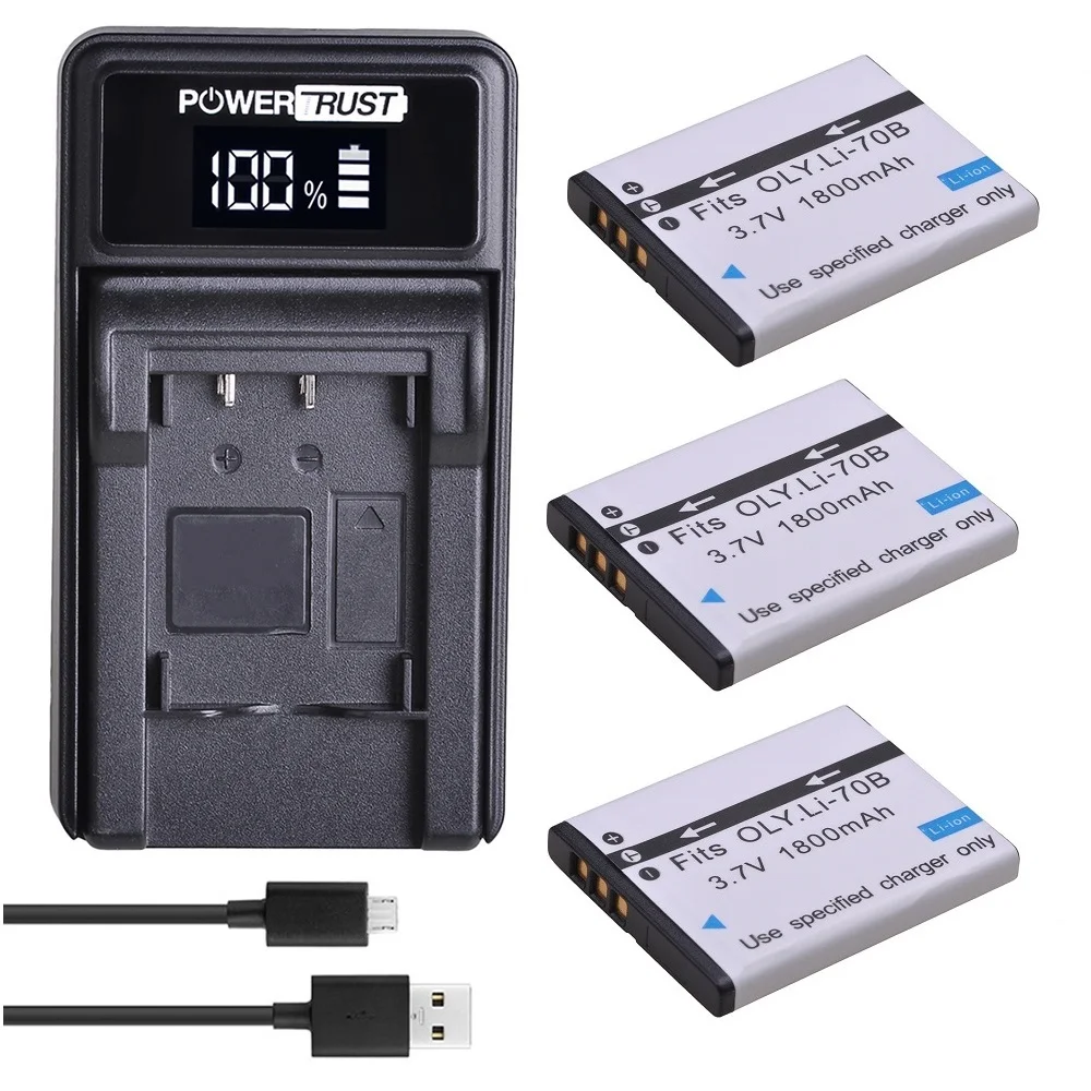 Olympus D-700 D-705 D-710 D-715 D-745 FE-4020 FE-4040 FE-5040 VG-130 VG-140 VG-145 VG-150 VG-160 X-940 X-990 LI-70B | Unicell