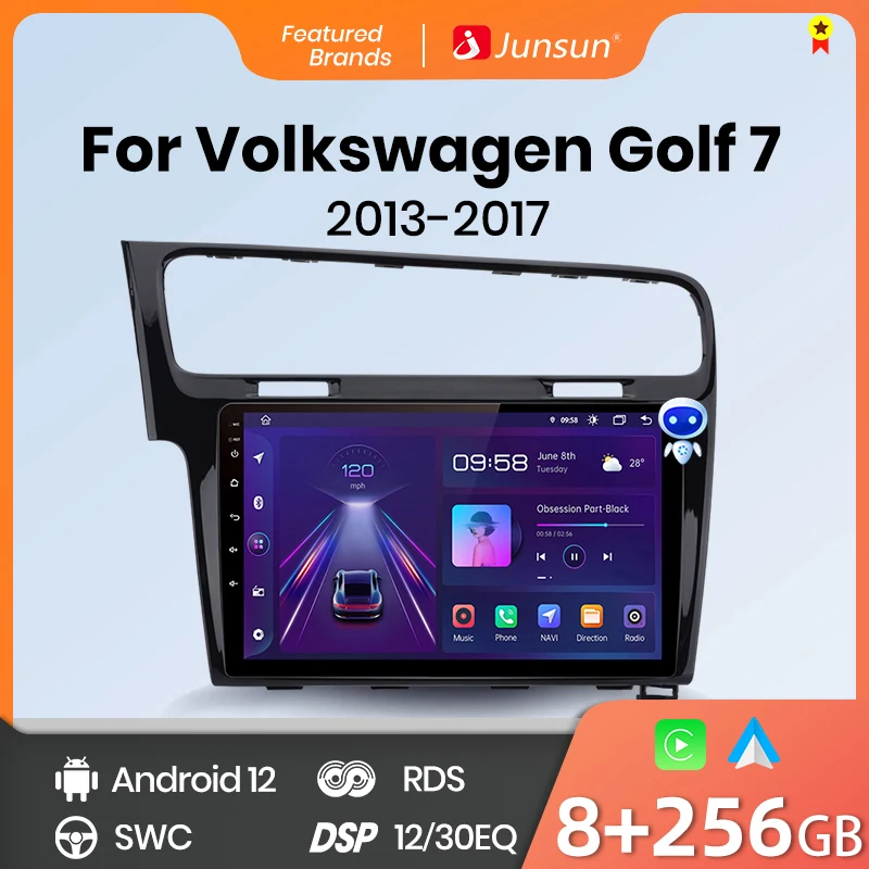 Junsun V1pro Carplay Android Auto Radio Voor Vw Golf Vii Golf 7 2013