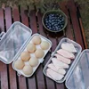 Portable Shockproof Eggs Box 3/4/8 Grids Storage Container Egg Holder Transparent Kitchen Organizer for Outdoor Camping Picnic 5