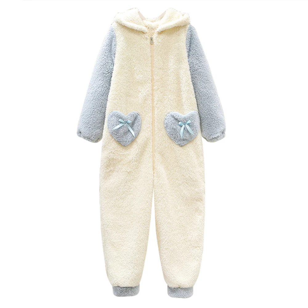 Sanrioed Anime Cinnamoroll Girls One-Piece Pajamas Kids Rompers Warm Jumpsuit Clothes Thickened Plush Pajamas Winter Homewear