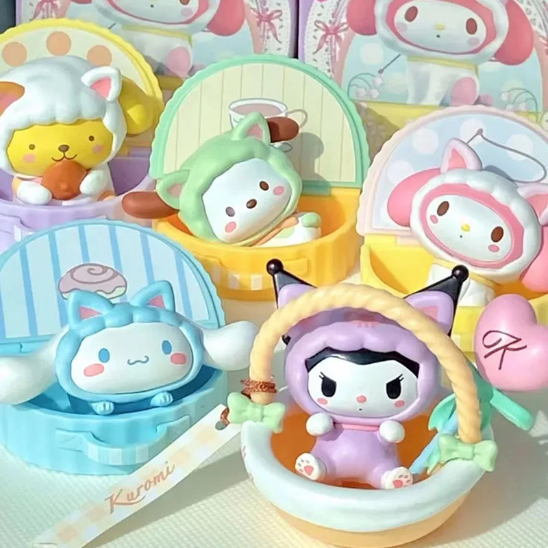 

Кавайная серия Peekaboo, прятки, PomPomPurin Cinnamoroll понравико MyMelody, подарки для девочек, экшн-фигурки, игрушки, куклы