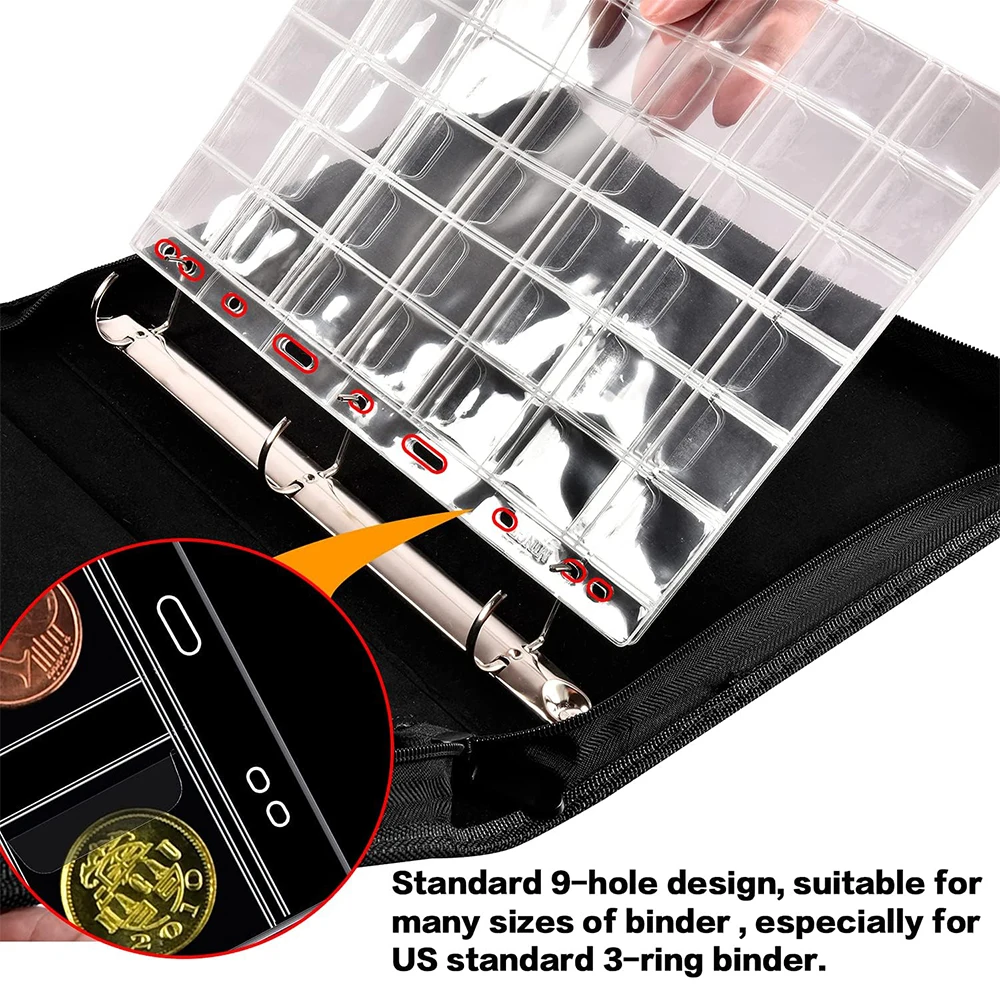 Coin And Paper Money Collection Album Loose-leaf Holder – Multi - View #10