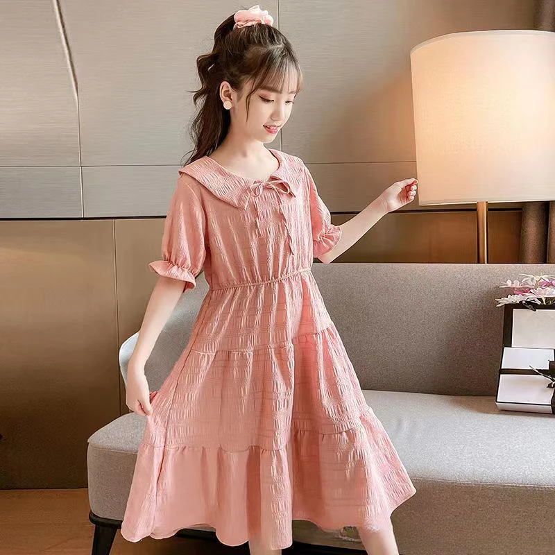 

Fashion Princess Girls Dress Summer 2024 Birthday Kids Casual Dress Children Clothes Vestido Dress for Girl 6 8 10 12 14 Year