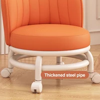 Household stool with wheel pulley low stool door change shoes small stool mobile backrest stool children Comfortable Chain 4