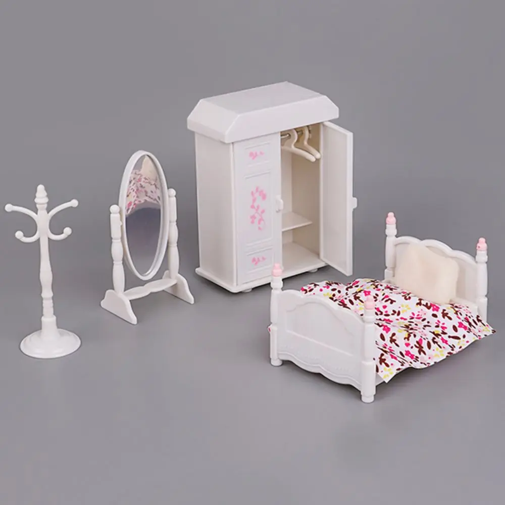 Miniature Furniture 1:12 Dollhouse Kitchen Livingroom Bedroom Set DIY Scene Doll Play Decoration Girl Toy House Gift 5