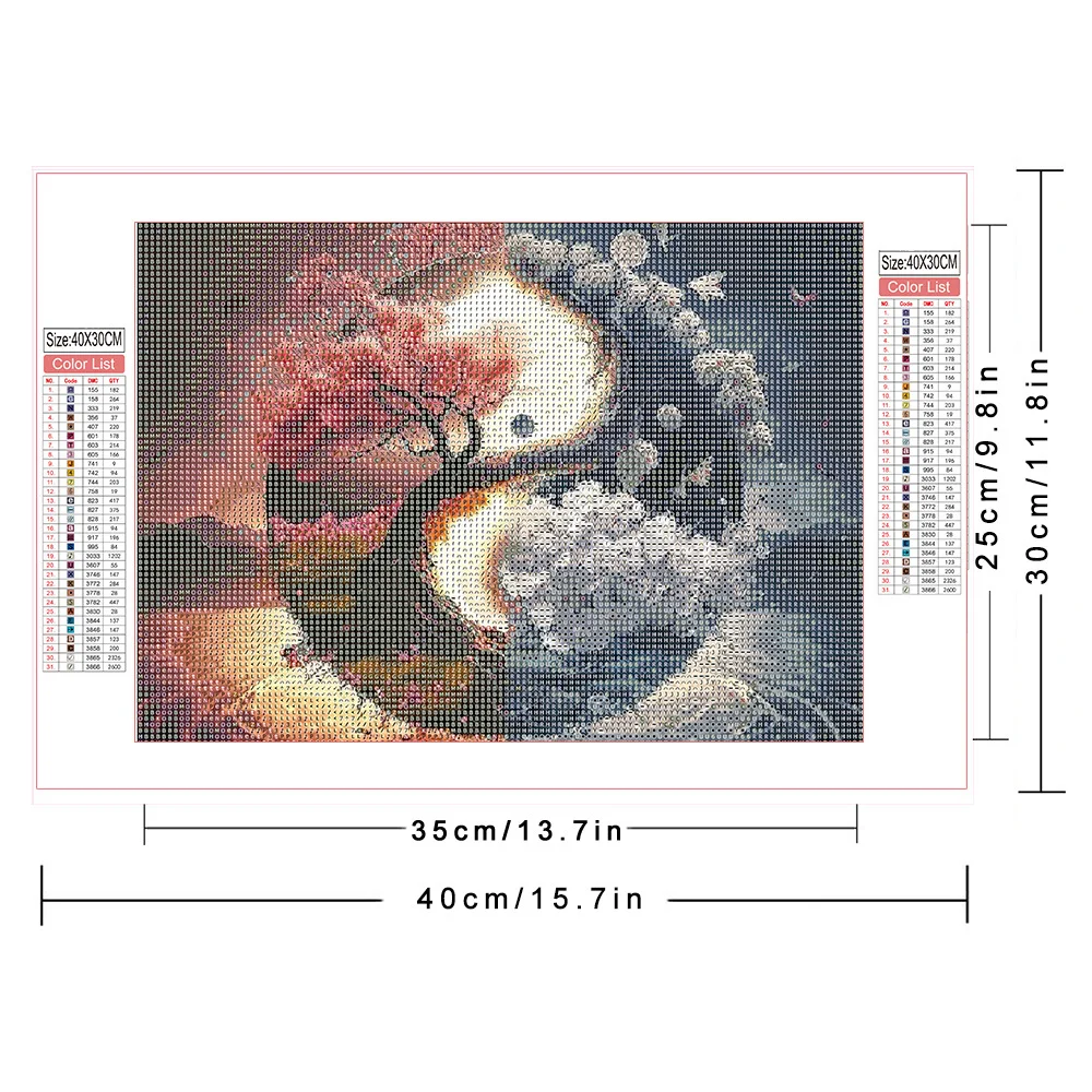 Diamond Painting Diamond Painting Accessories HUACAN Diamond Painting Novelty Tree Landscape Mosaic Needlework Full Kits Embroidery