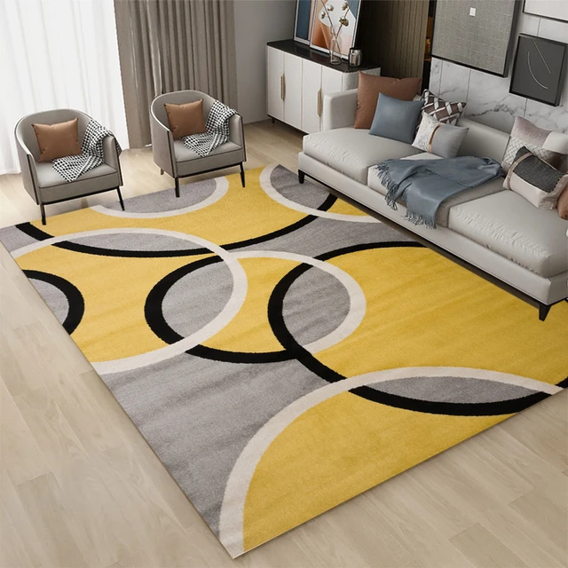 Area astratta tappeto da salotto lavabile per pavimenti tappeti per grandi  aree cerchi moderni con motivo a onde soggiorno tappeto per decorazioni per  la casa _ - AliExpress Mobile