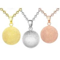 Eudora Harmony Ball 3 Tricolor Chime Bell Ball Necklace Angel Caller Pregnancy Bola Pendant Simple Jewelry For Pregnant Women 2