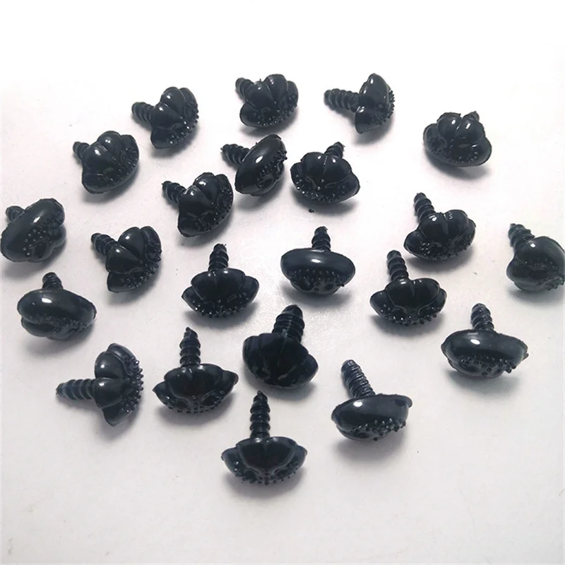 DIY 9/12/15/19mm Flat Bottom Triangle Nose Toy Puppy Bear Nose  Accessories Plastic Plushs Snout Animals Nose Plush Accessories 5