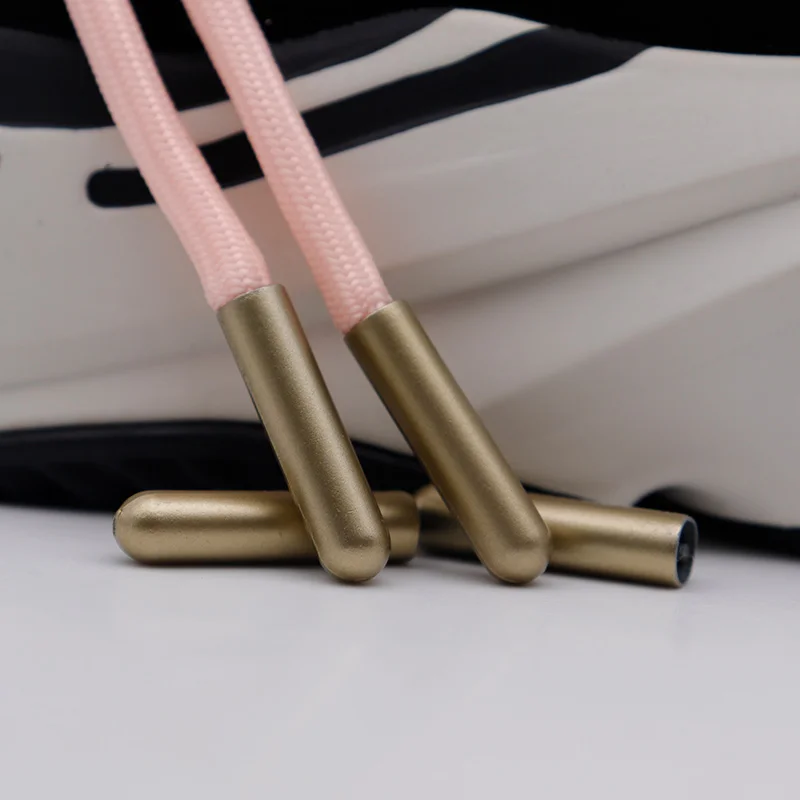 WeiouLace Metal Aglets 25*6mm Zinc Alloy Shoelace Tips Installation Wide Lace Top's Copper Heads Dark Golden Cordones Zapatillas