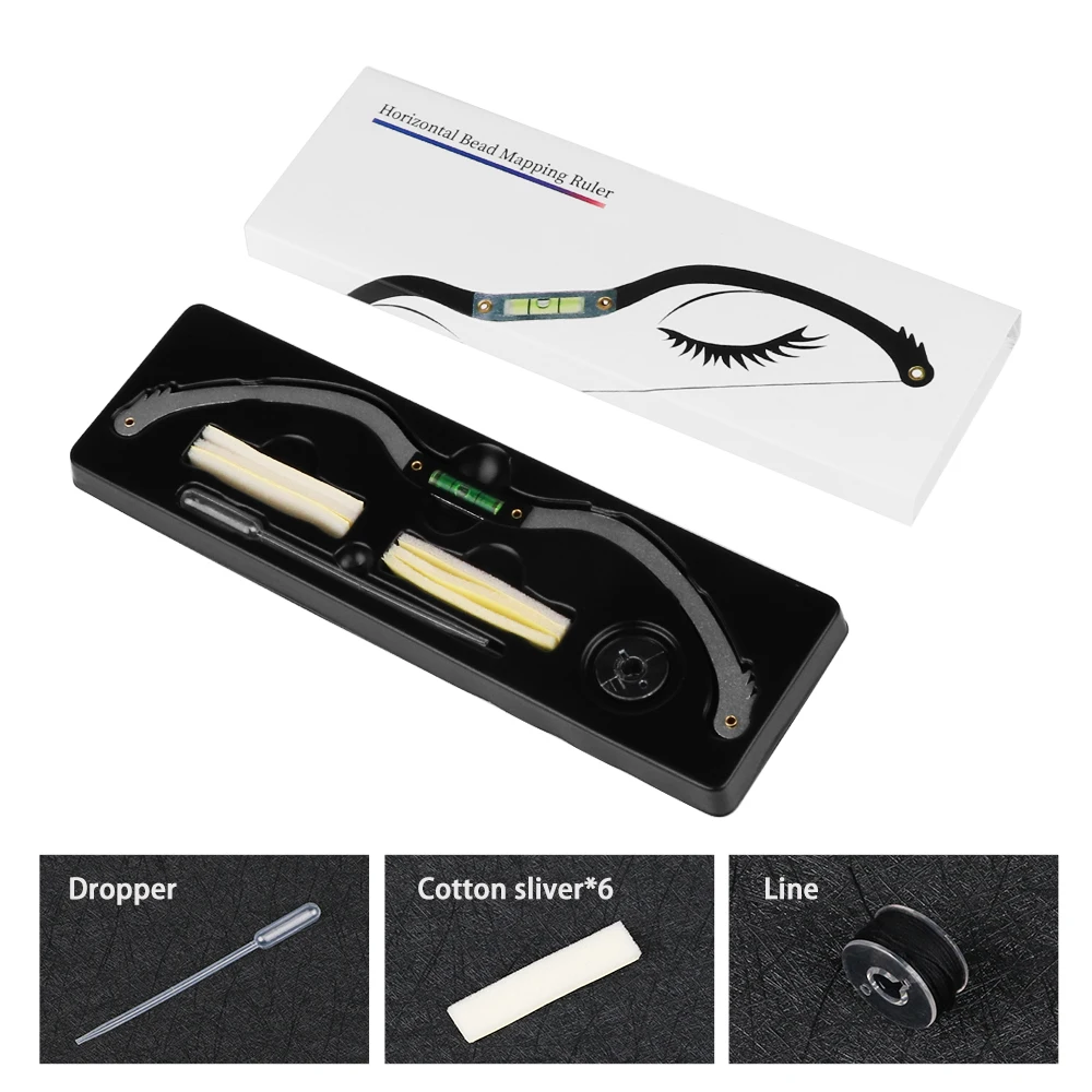 Eyebrow Stencil Tool 1 Set Microblading Permannet Makeup Bow And Arrow Line Ruler Eyebrow Stencils Measuring Brow String Inked Tattoo PMU For Mapping