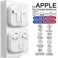 For Apple iPad Laptops Tablet Headphones For iPhone 16 15 14 13 12 11 Pro Max Earphones X XS 7 8 Plus 3.5mm Stereo Wired Earbuds 1
