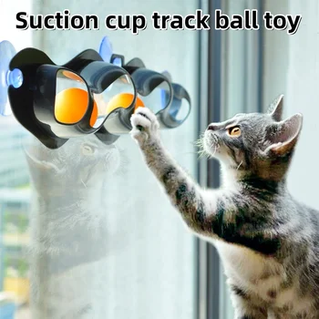 Suction Cup Track Ball Cat Toy 1