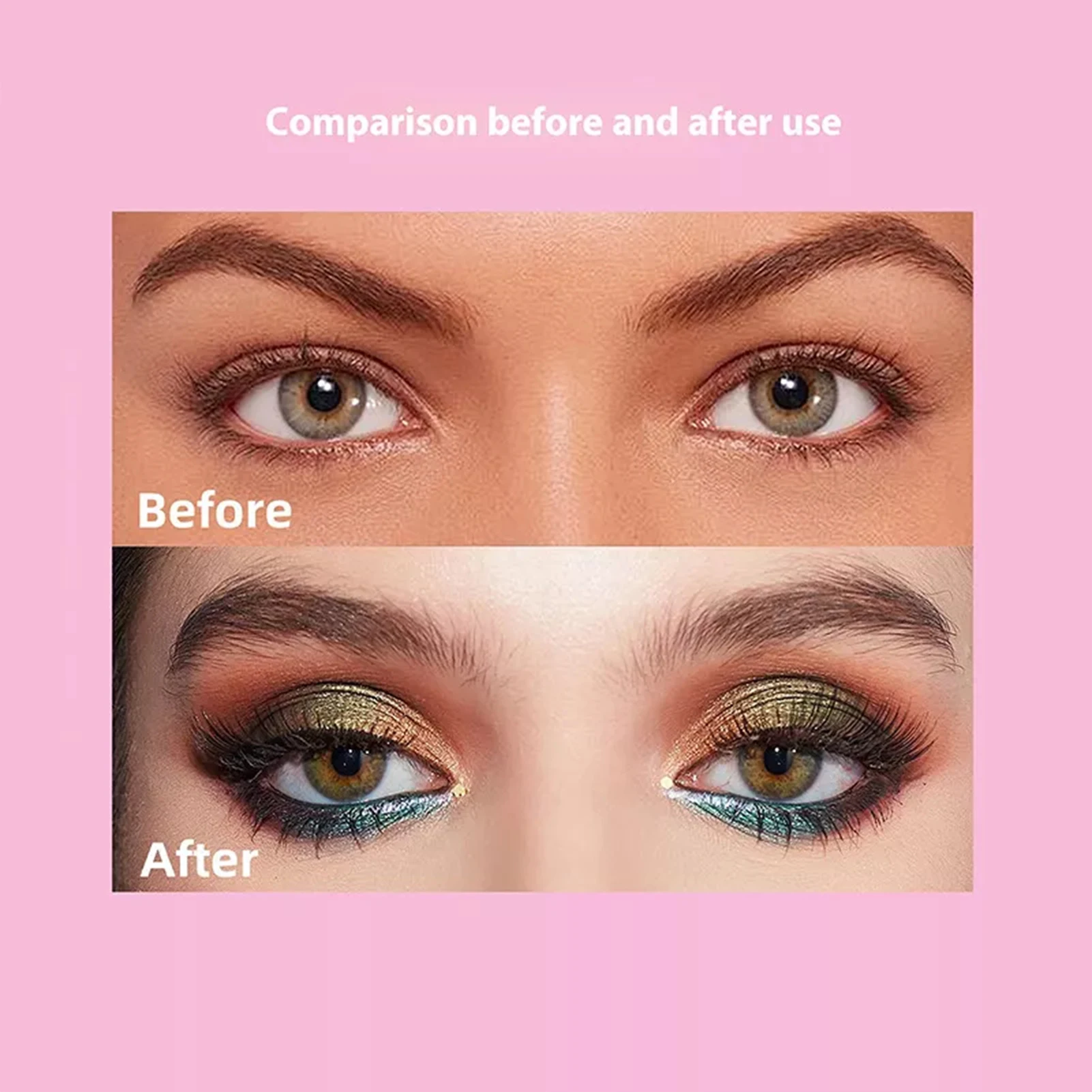 Description Picture 3 of itemSilicone Eye Makeup Stencils three stage eyeshadow Eyebrow Tool Under Eye Liner Stencils Guide Soft Glam Dramatic makeup