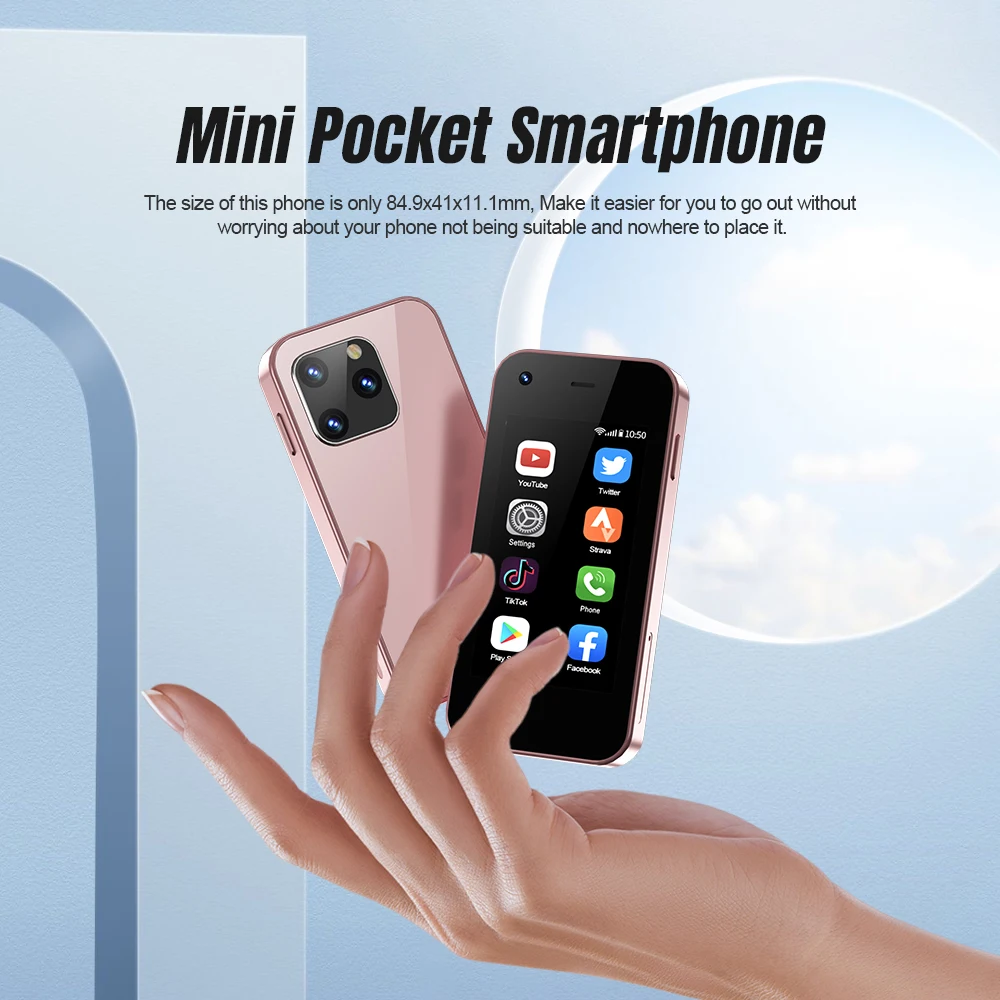 XUESEVEN X6 Mini Android Smart Phone 2.5 Inch Screen 2GB RAM 16GB ROM Dual SIM Slot WIFI Hotspot 3G Small Mobile Phone WhatsAPP 2