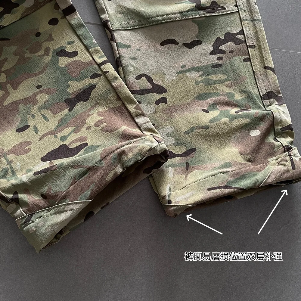 UF GEN3 Replica P40 All-Terrain-Taktikhose aus 200D Orangefarbener Nylon-Softhülle, strapazierfähige Outdoor-Wanderhose – Detail 22