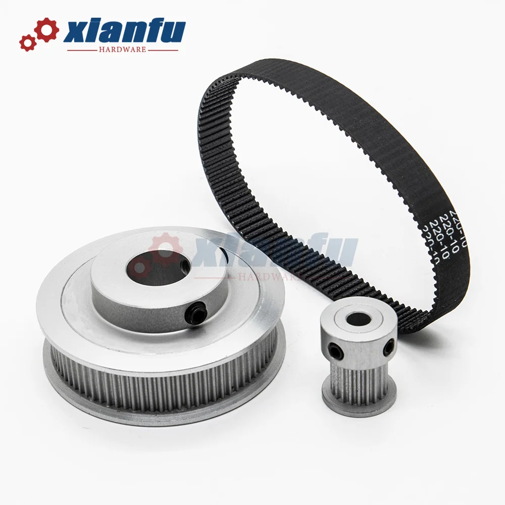 CNC用タイミングベルトプーリーキット,比率1:4ボア3〜16mm,gt2ベルト幅