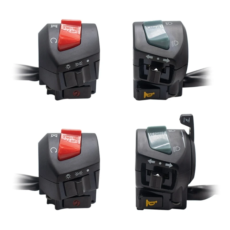 Guidon De Commande Commutateur Moto Universelle 5 En 1