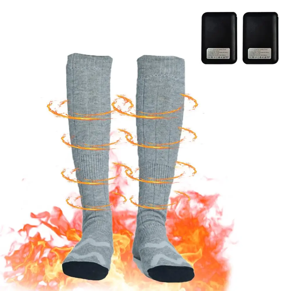 Electric Heated Socks For Women Men Rechargeable Battery Powered