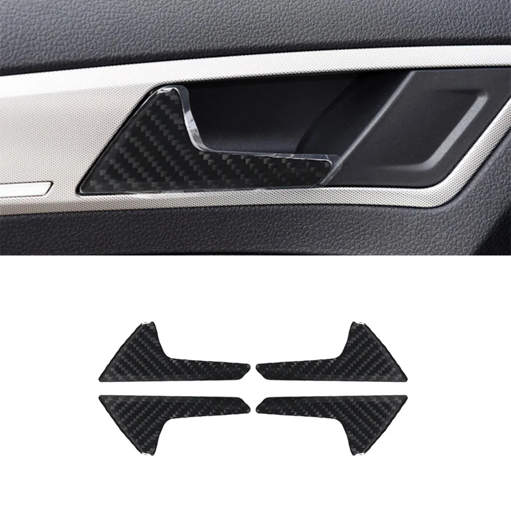 

Декоративная накладка на дверную ручку для Volkswagen VW Golf 7 2014-2020, аксессуары для салона автомобиля, мягкое углеродное волокно