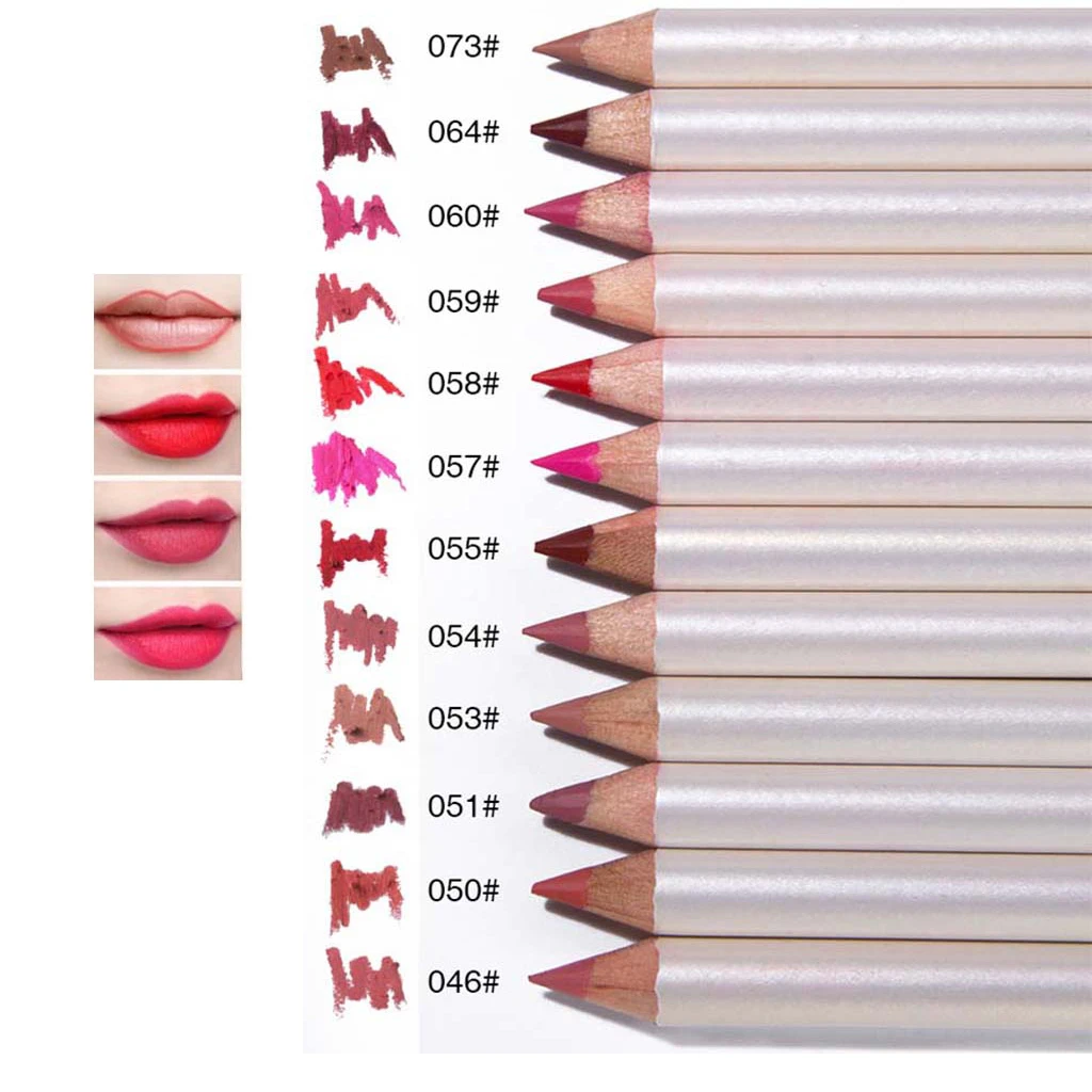 12 Colors Lip Liner Lip Liner Lipstick, Waterproof & Long-lasting 12 Colors Lip Liner Lip Liner Lipstick, Waterproof & Long-lasting