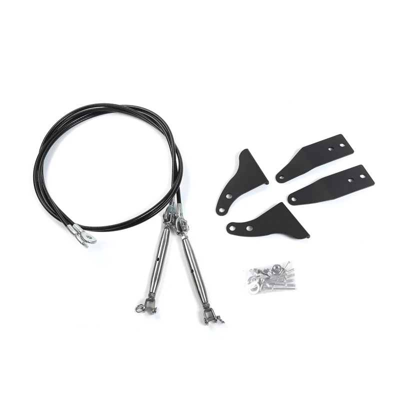 Elevadores de extremidades ajustables Protector de parabrisas obstáculo eliminar cuerda para Wrangler JK 2007-2017 accesorios exteriores