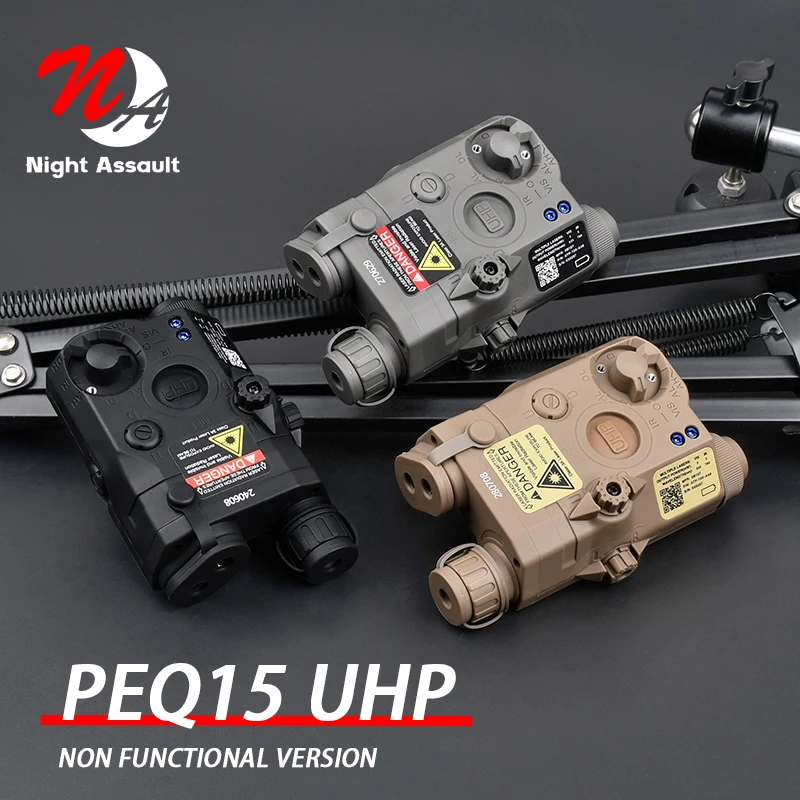 

Airsoft Tactical PEQ-15 UHP Box NO Function Dummy Fit 20MM Rail Model PEQ Lazer for Hunting Weapon Battery Case Indicator
