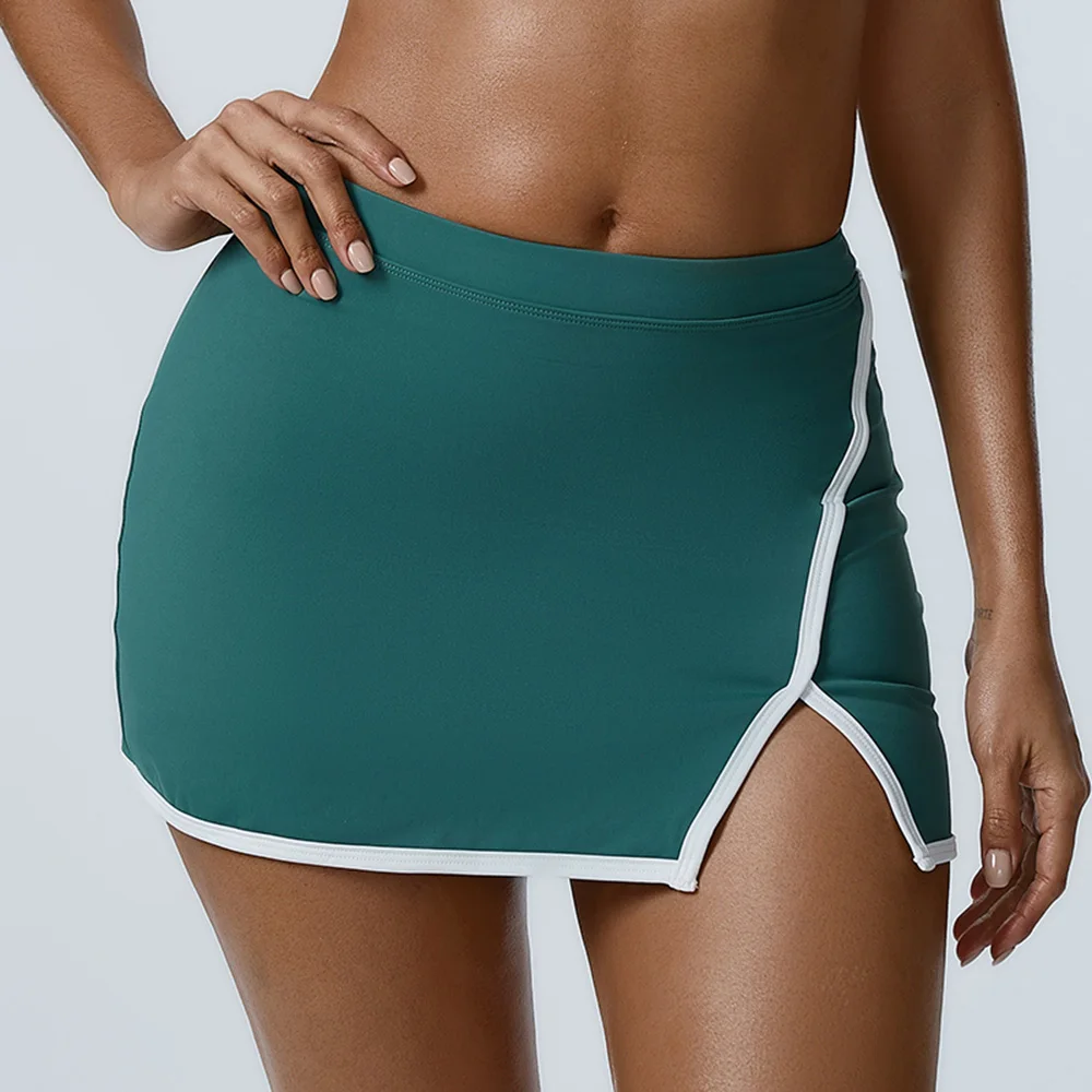 New Summer Comfortable Yoga Skirt Tennis Skirts Shorts Golf Skirt Fitness Outdoor Riding Anti-voyeur Sports