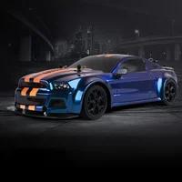 Four Wheel Drive Remote Control Car Electric Toy Gift Simulated Car With Lights High-Speed Drift Mustang Racing Car 1