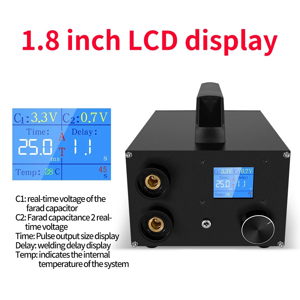 DIY Energy Storage Mini Touch Welder Six Speed Adjustment Spot Welding Battery Machine Tool Kit Handheld for 18650 Battery 3