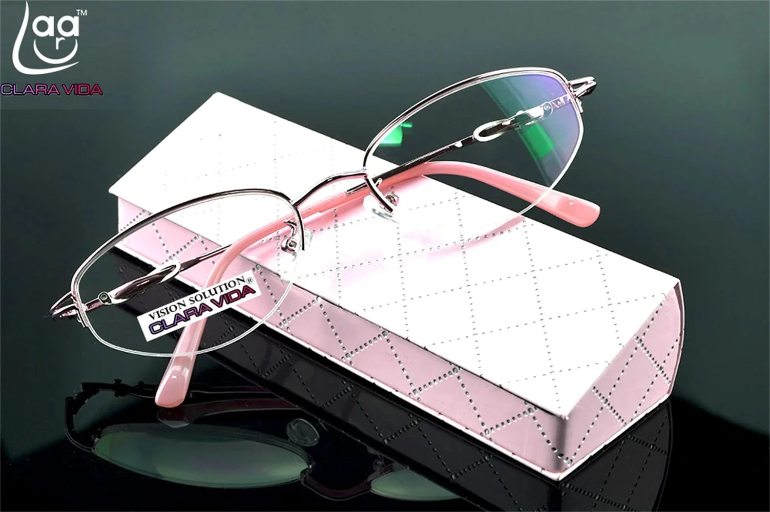 

Leesbril = Clara Vida Design Half-rim Coated Lenses Fashion Office Lady Reading Glasses +1 +1.5 +2 +2.5 +3 +3.5 +4 With Case