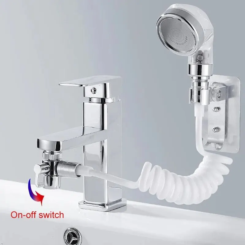 1pc Handheld Faucet Diverter Valve, Shower Head For Home Bathroom
