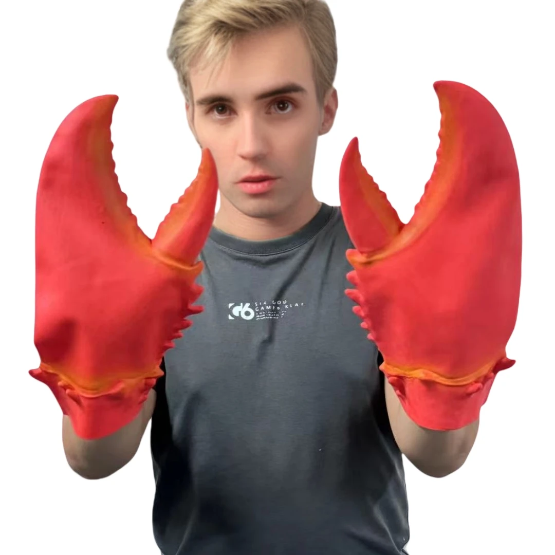Gloves Lobster Crab Claws 10 Pair For Halloween Party Cosplay