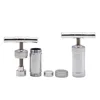 Durable Alloy Metal Compressor Presser T shaped Mini Tobacco Herb Press Squeezer Press Handle Tool Heavy Duty Durable Anodized 2