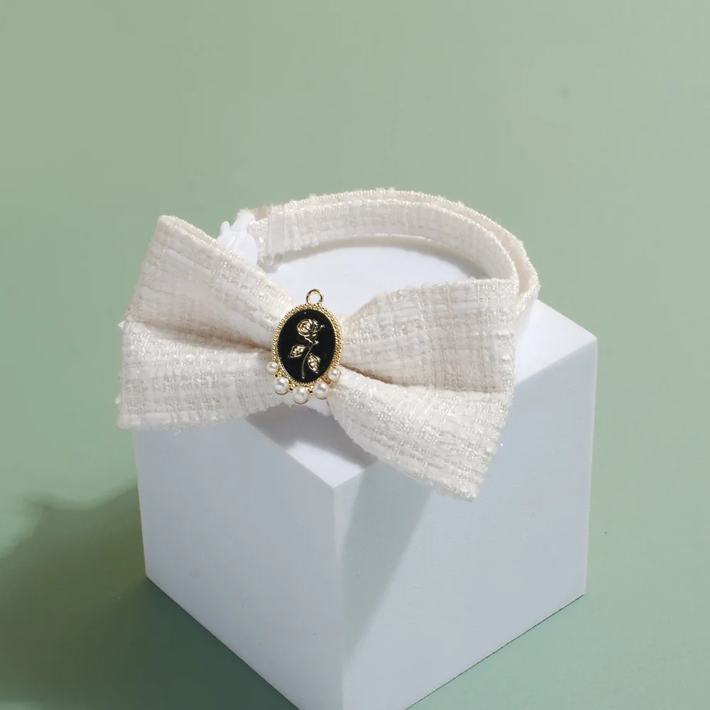 Title 5, Small Fragrant Wind Fashion Pet Cute Dog Collar...