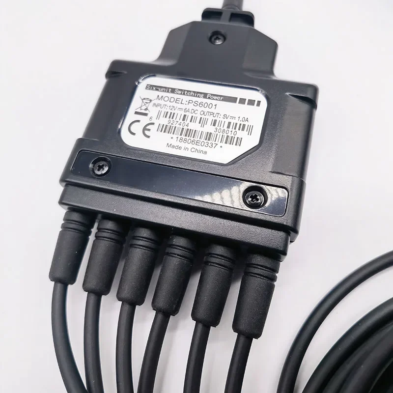 PS6001 6-Way Charger Cable Adapter Swithching Power Charge For HYT Hytera BD350 BD300 TD350 TD360 Two Way Radio Charging
