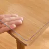 Rectangular PVC transparent tablecloth, waterproof and scratch-proof, suitable for table table family tablecloth 6