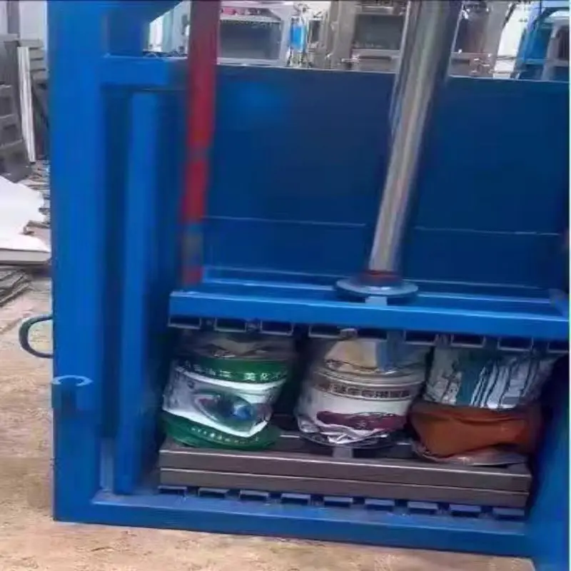 Handle Vertical Hydraulic Packer /Waste Paper Baler Of Garbage Station /Waste Cloth Compressor Machine 5