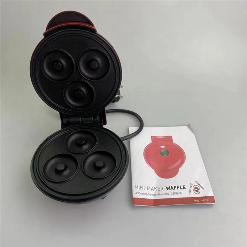 Electric Donut Machine Non-Stick Coated Kitchen Donut Maker for Kid's Snacks Desserts Breakfast Mini 3 Maker EU Plug breakfast machine,breakfast maker