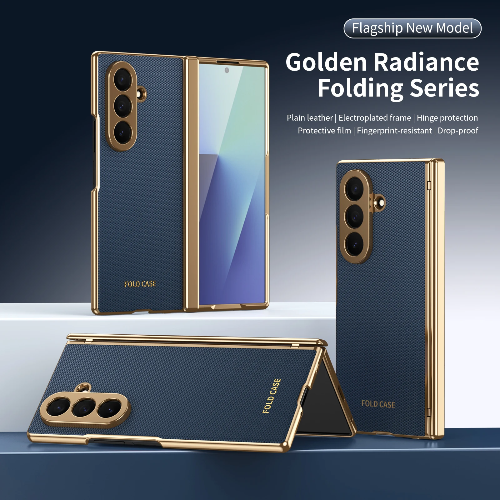 Electroplated Diamond Pattern Leather Protective Film Cover