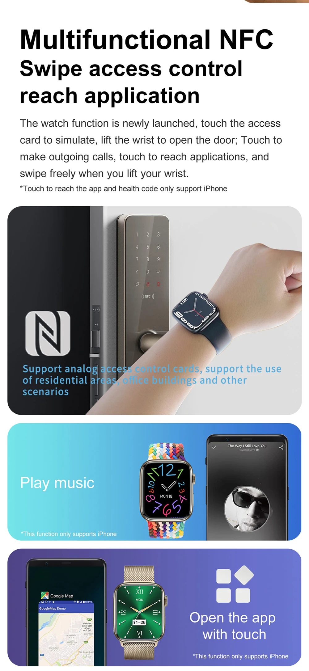 2022 M SEVEN Max 1.92" Sport Smartwatch Men Series 7 Bluetooth Call NFC Wireless Charger Women Fitness Smart Watch PK W27 X8 Pro