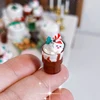 1/12 Dollhouse Miniature Christmas Chocolate Drink Model For Doll House Decoration Accessories Kids Pretend Play Toys 1