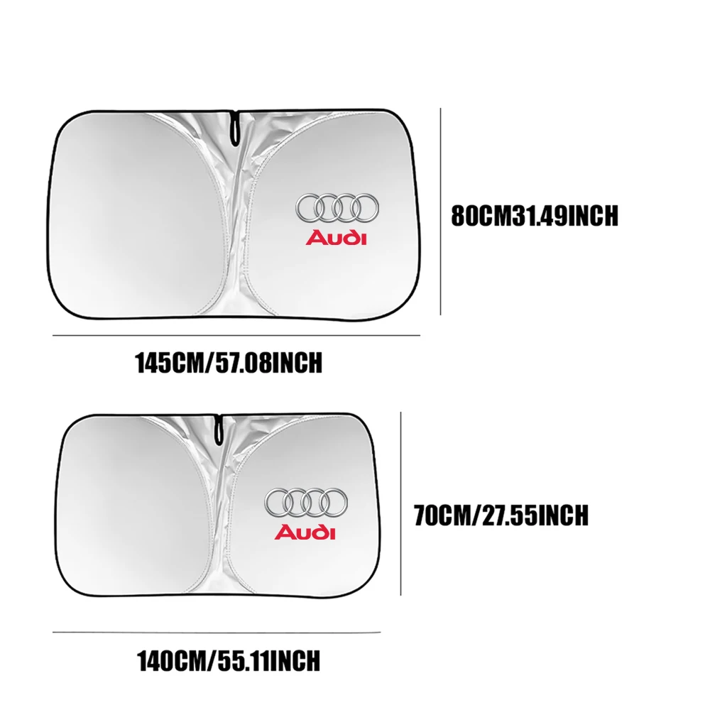 Car Windshield Sunshade Car Front And Rear Windshield Sunshade Protection Accessorie For Audi Sline A1 A2 A3 A4 A5 S3 S4 S5 S6 Q1 Q2 Q3 Q5 Q7 TT Quattro