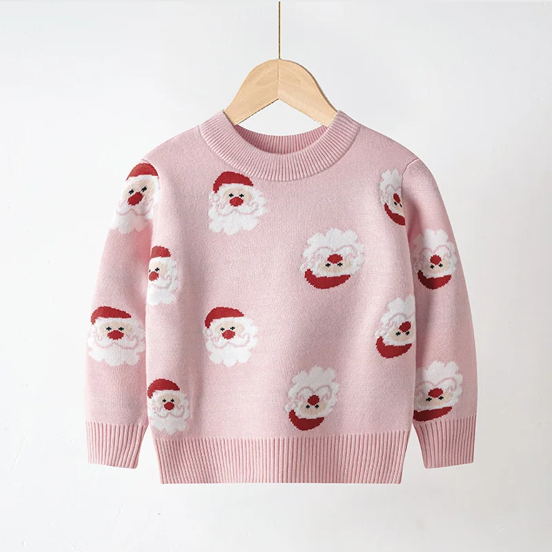 Weihnachten warme Kinder Pullover Herbst Winter Kind Pullover Kleinkind Pullover Top Jungen Mädchen drucken Strick pullover Weihnachten Cartoon Kleidung – Detail 20